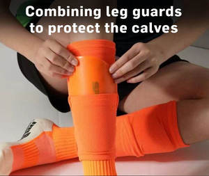 Espinilleras de Fútbol para Adultos, Jóvenes y Niños, Juego de Calcetines de Compresión Flexibles con Bolsillo - Product Image 3