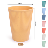 Sans BPA incassable tasse de paille de blé alternative en plastique réutilisable verres pour les fêtes maison cuisine