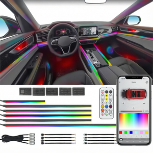 Kit d'éclairage intérieur pour voiture 22 en 1 RGB, bande LED à 64 couleurs, symphonie de lumières, pour améliorer l'habitacle du véhicule - Product Image 1