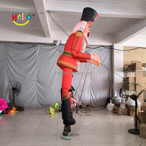 Giáng sinh diễu hành <span class=keywords><strong>Inflatable</strong></span> đi bộ trang phục <span class=keywords><strong>Inflatable</strong></span> nutcracker con rối với ánh sáng LED - Product Image 2