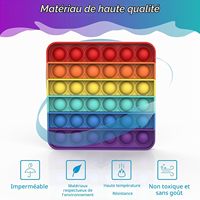 BDwing 2 pièces Jouet sensoriel à bulles en silicone anti-stress pour soulager l'anxiété, éducatif, pour enfants autistes et ayant des besoins spéciaux