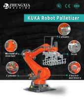 Robot industriel automatique KUKA, bras robotique collaboratif, 25 kg, 50 kg, ligne d'emballage, sacs de riz, boîtes, conteneurs, robot palettiseur