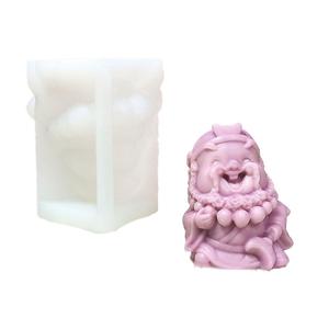 Moule en silicone M42516 pour bougie aromatique en pierre de gypse, motif dessin animé Xitian Chanting Shaman - Product Image 5