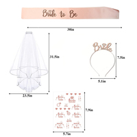 Hawin Bachelorette Party Décorations Rose Gold Party Banner Bachelor Party Supplies