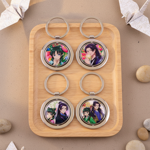 New Arrival Japan Style <b>Anime</b> Pharmacy Girl Rotating Double-sided <b>Keychain</b> <b>Anime</b> Girl <b>Keychain</b> Charms Promotional Gift - Product Image 1