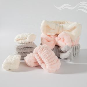 女性のためのマルチカラーティーンエイジャー女の子スキンケア弾性メイクSPAヘッドバンドとリストバンドセットスキンケアフェイシャルメイクSPAヘッドバンド - Product Image 3