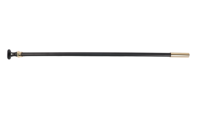 Balustre d'escalier droit noir et or simple, colonne métallique de luxe pour rampe d'escalier intérieure