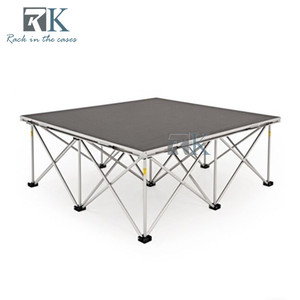 Carpeted Finish Stage Platform Floor Mounting Drum Riser Square Design - Product Image 1