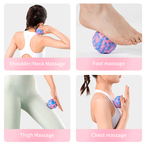Set di palline da massaggio rosa per fitness yoga profondo muscoli della fascia - Product Image 5