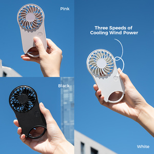 Mini Ventilador Portátil de Mano, Batería de 800mAh, Recargable Tipo-C, Silencioso, 3 Velocidades, con Clip para Cinturón, para Viajes y Actividades al Aire Libre - Product Image 2