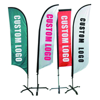 Drapeau publicitaire extérieur personnalisé en forme de goutte d'eau, drapeaux plume de plage, drapeaux promotionnels, drapeaux de salon professionnel pour événements, expositions et marchés
