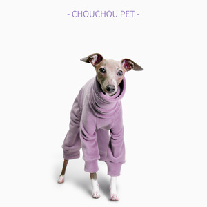 <span class=keywords><strong>Manteau</strong></span> en velours moelleux ZHONGYA <span class=keywords><strong>pour</strong></span> chiens de compagnie (Greyhound, <span class=keywords><strong>Whippet</strong></span>, Lurcher, Saluki) - Vêtement d'hiver super chaud à quatre pattes et col montant - Product Image 2