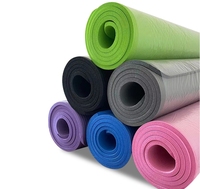 Tapis de yoga NBR écologiques de 10 mm d'épaisseur, doux, de haute qualité, prix de gros, vente chaude avec sangle de transport