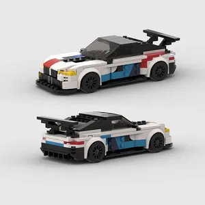 MOC Technical M3 E30 455 Uds coche deportivo de carreras vehículo Speed Racer bloques de construcción ladrillo creativo garaje juguetes para niños