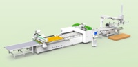 Machine intégrée de découpe, perçage et poinçonnage haut de gamme pour l'industrie 4.0, destinée aux usines de meubles, machine de nesting CNC pour panneaux
