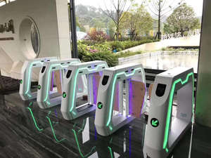 Barrera de Seguridad FUNOVA, Sistema de Barrera Abatible de Autoservicio con Lector de Tarjetas para Niños, Juegos de Salto en Cama Elástica para Patio de Juegos - Product Image 6