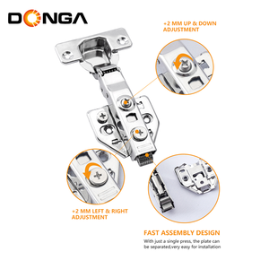 DONGGANG 3D Adjustable Fast Install Detachable 35mm Cup Soft Close Cabinet Door Iron <strong>Hinges</strong> For Living Room Furniture Home Hotel - Product Image 5