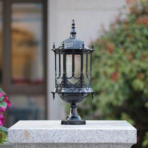 Poste de linterna Iluminación a prueba de herrumbre jardín Pilar luces Residencial Villa pasillo Valla Focos de pared exterior Patio Lámpara - Product Image 4