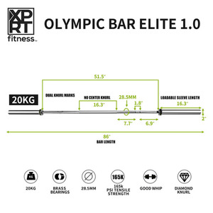 Free <strong>Weights</strong> <strong>Barbell</strong> for Powerlifting <strong>and</strong> Bodybuilding 20kg Steel 86'' Chrome Durable Lifting Tool - Product Image 6