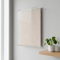 Cadre photo en acrylique transparent pour toile, facile à nettoyer, idéal pour la peinture et la décoration intérieure – Vente en gros à succès