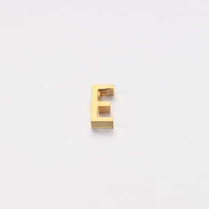 Ciondoli Alfabetici in Acciaio Inossidabile Placcato Oro 18K, Lucidati a Specchio, Antiossidanti, per Bracciali - Product Image 6
