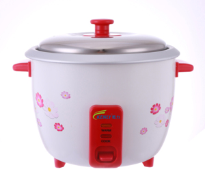 Suministro <span class=keywords><strong>de</strong></span> fábrica Olla arrocera 10 tazas Tapa <span class=keywords><strong>de</strong></span> vidrio Olla interior antiadherente Olla arrocera Eléctrica Multi Cooker Rojo - Product Image 3