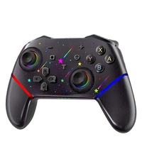 Manette de jeu sans fil RGB à éclairage privé, compatible avec Switch, iOS, Android et PC (NS)