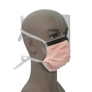 Медицинские маски с щитом хирургическая маска для лица с прозрачным щитом для глаз поставщик