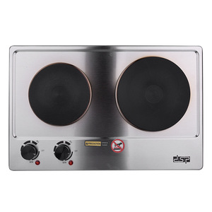 DSP Dual-Head Electric <b>Stove</b> 315x500mm Built-In Commercial Cooktop Two Burners Stir Fry Steam Boil - Product Image 1