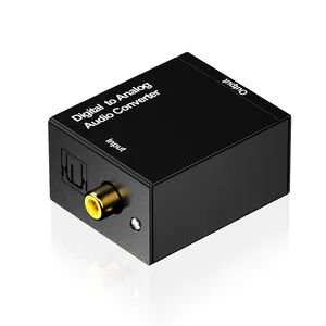 Adaptateur de convertisseur Audio numérique vers analogique, pour Coaxia, fibre optique, adaptateurs