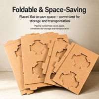 Support pliable et détachable en carton ondulé pour gobelets – Idéal pour les cafés, emballages de boissons à emporter – Robuste, vente en gros, OEM