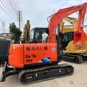 Excavateur Hitachi ZX70 d'occasion, capacité de 7 tonnes, bon état, godet Kawasaki Valve 3M à bas prix - Product Image 1