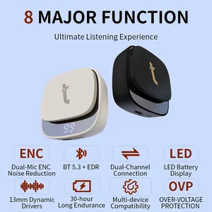 True Wireless Stereo Earbuds With Noise Reduction And Mic For Gaming Mobile Phones And Computers