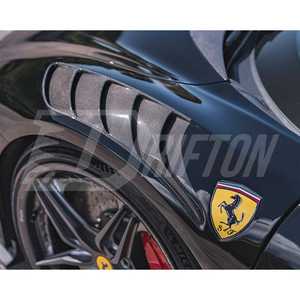 SF90 Novo vents CF fenders สำหรับ Ferrari SF90 prepreg วัสดุคาร์บอนไฟเบอร์คุณภาพสูงผู้ผลิตโรงงาน - Product Image 5