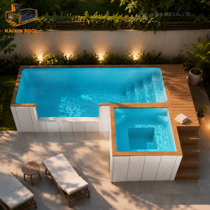 Vente d'usine Piscine hors sol en acier inoxydable et fibre de verre Utilisation familiale Résistante à la corrosion Équipement de piscine extérieure - Product Image 1