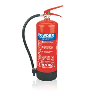 EN3 MED CE 55A 233B C Agente de lucha contra incendios eléctrico Booster RS 6KG ABC Extintor de polvo seco para fábrica de empresas domésticas