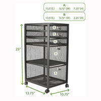 Jh-mech-organizador de carro artesanal con ruedas, fácil de limpiar, cajón, armario, almacenamiento de archivos, carro para suministros de oficina