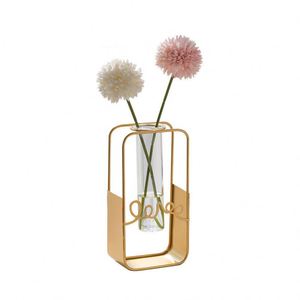 Terrario para Plantas con Soporte de Madera Retro, Soporte Giratorio de Metal, Jarrones de Vidrio para Hidroponía al por Mayor - Product Image 5