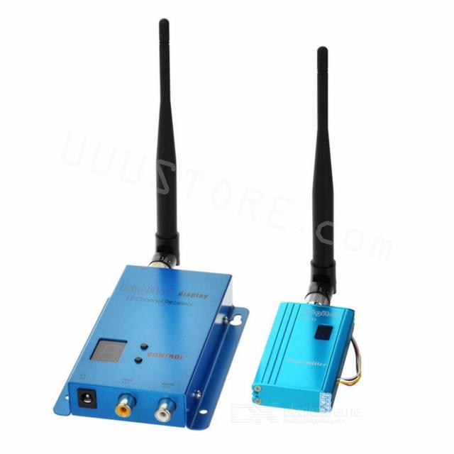 1.5GHz 1500mW Long Range Video Transmitter Receiver Kit Mini Wireless 3000m G System for CCTV Camera Metal Material