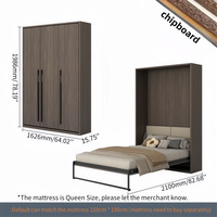Neuer Beliebter Moderner Stil Günstiges Möbelstück Sicheres Murphy-Wandbett mit Zeitgenössischem Design