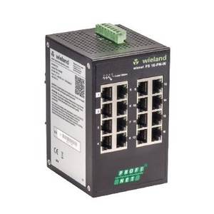 Commutateur Ethernet industriel Wieland Wienet Fs 16-Pn-W, 16 ports, 10/100/1000 Mbps, Full Duplex, Half Duplex, prise en charge VLAN - Product Image 1