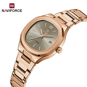 นาฬิกาข้อมือผู้หญิง NAVIFORCE 5072 รุ่นหรูหรา ดีไซน์แฟชั่น ตัวเรือนทรงเหลี่ยม สายเรืองแสง ระบบควอตซ์ - Product Image 4