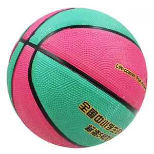 कस्टम बास्केटबॉल गेंद आपूर्तिकर्ता बास्केटबॉल रबर बास्केटबॉल के लिए उच्च गुणवत्ता रबर आकार 7