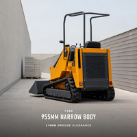 Chargeuse compacte sur chenilles T390, mini-chargeuse compacte à chenilles, carrosserie étroite de 955 mm, garde au sol de 219 mm, chargeuse sur chenilles à essence pour travaux en espace restreint