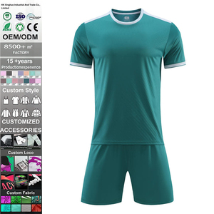 Ensemble de maillot de football pour hommes adultes de haute qualité personnalisé, transfert thermique, uniforme d'entraînement de football, séchage rapide, respirant - Product Image 1