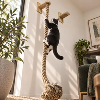 Mainan Kucing dari Tali Jute, Penggaruk Kucing dari Tali Jute Panjang