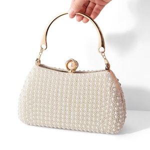 Bolso de Mano y Cartera de Lujo para Mujer Joven, Diseño Elegante con Cuentas, Cierre Magnético, Ecológico, de Poliéster - Product Image 2