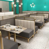 Meubles de restaurant de luxe de haute qualité, chaise, table basse, table de restauration rapide pour hôtel, canapé, banquette de restaurant, sièges de banquette de restaurant
