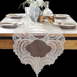 Vendre des nappes en <span class=keywords><strong>velours</strong></span>, des chemins <span class=keywords><strong>de</strong></span> <span class=keywords><strong>table</strong></span> blancs et bleus, des designs personnalisés <span class=keywords><strong>de</strong></span> qualité, des chemins <span class=keywords><strong>de</strong></span> <span class=keywords><strong>table</strong></span> en dentelle bleue et verte pour la maison - Product Image 2