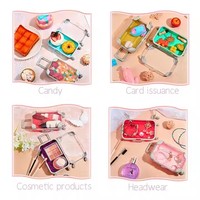 Caja de Regalo Promocional Tipo Mini Maleta 7cm*12cm, Cajas Vacías para Empaque de Pestañas, Llavero, Organizador de Pestañas Postizas Colorido